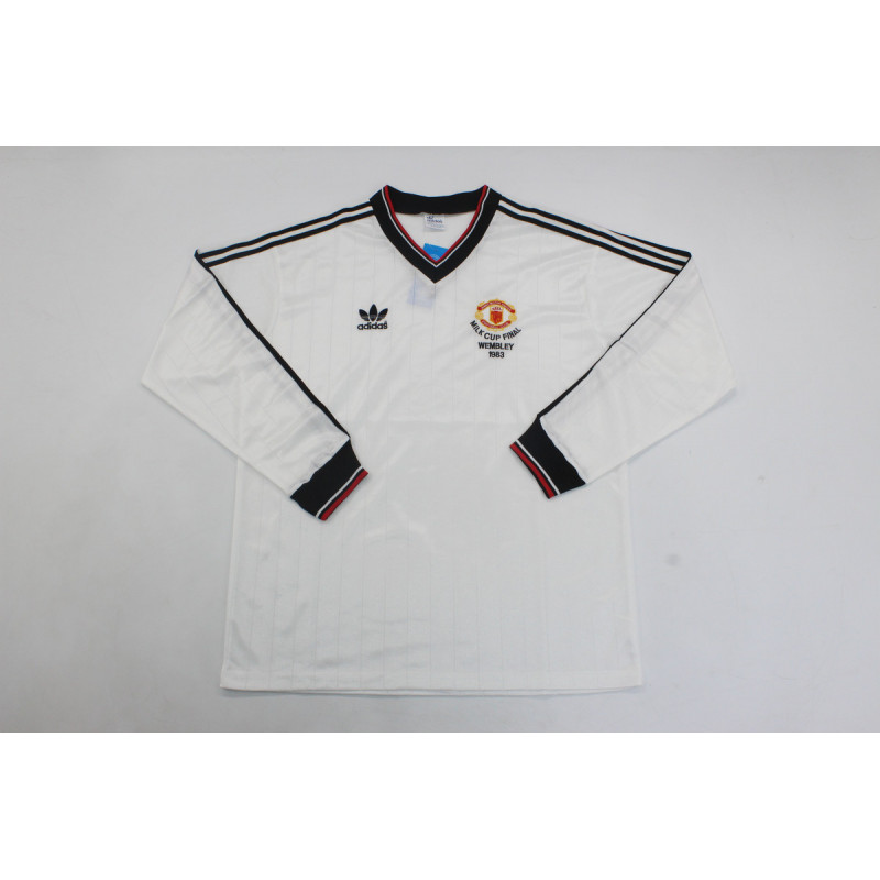 Manchester United Retro Manga Larga Final Milk Cup Visitante 83