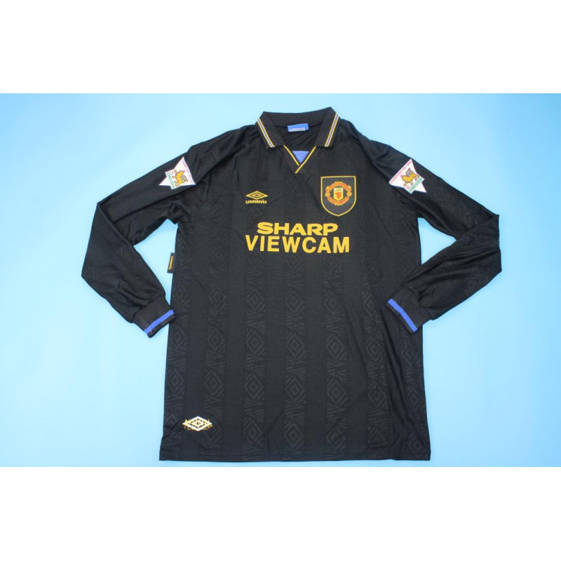 Manchester United Retro Manga Larga Visitante 93-95