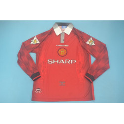 Manchester United Retro Manga Larga Local 96-98