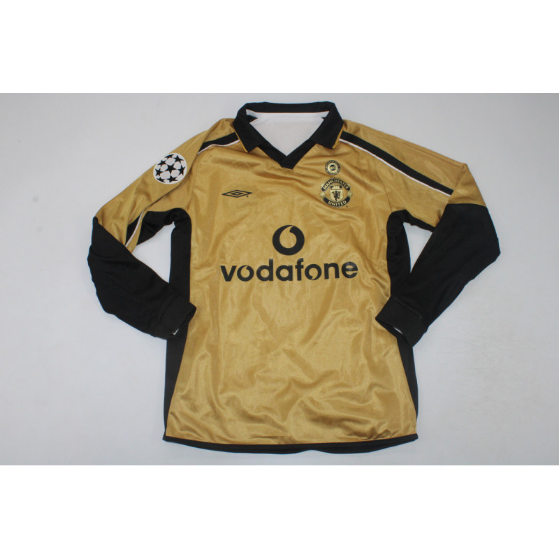 Manchester United Retro Manga Larga Centenario Reversible 01-02