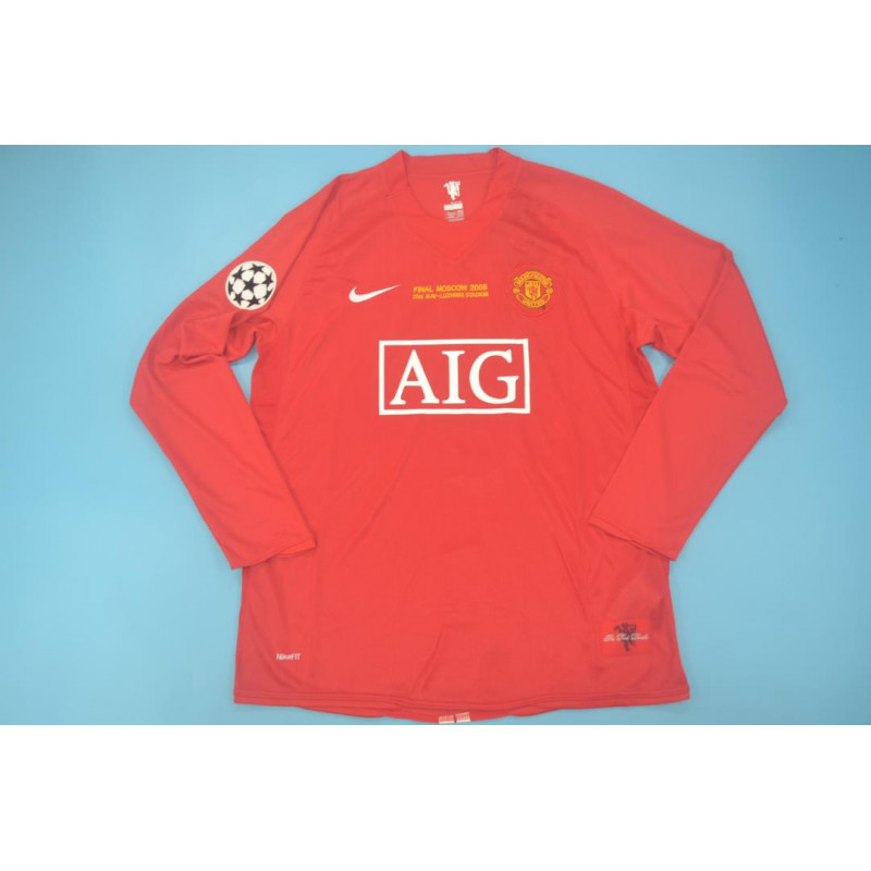 Manchester United Retro Manga Larga Final UCL 08