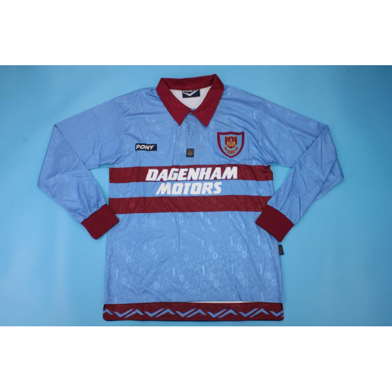 West Ham Retro Manga Larga Visitante 95-97