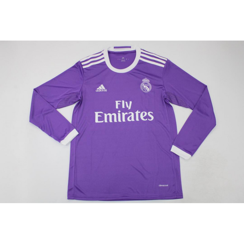 Real Madrid Retro Manga Larga Visitante 16-17