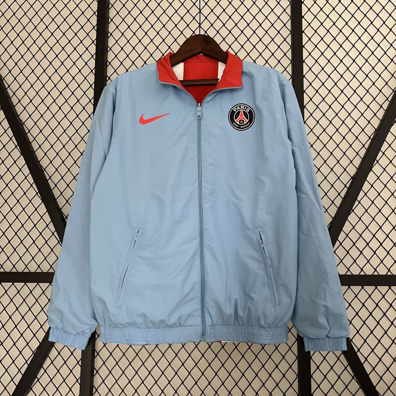 PSG Cortavientos Reversible Azul Rojo