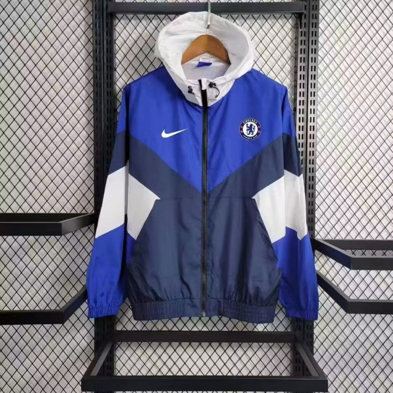 Chelsea Cortavientos Azul Blanco