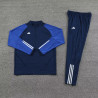 Chandal Entrenamiento Adidas Azul Oscuro Mangas Azules