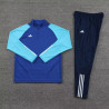 Chandal Entrenamiento Adidas Azul Mangas Celestes