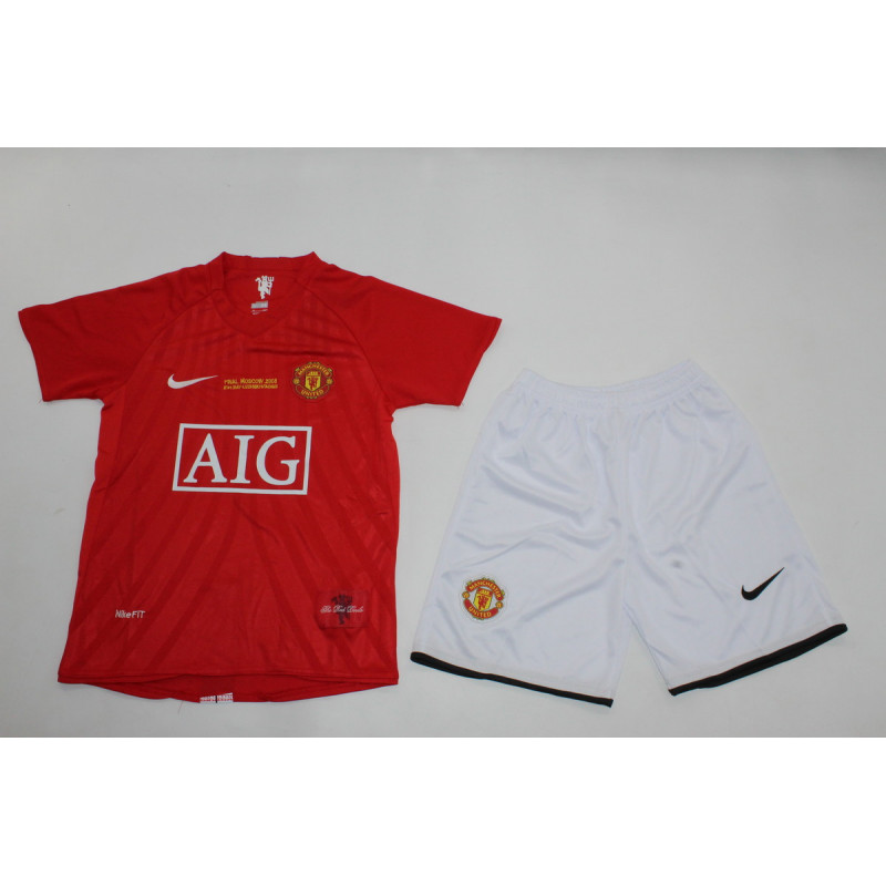 Manchester United Retro KIT NIÑO Final UCL 2008