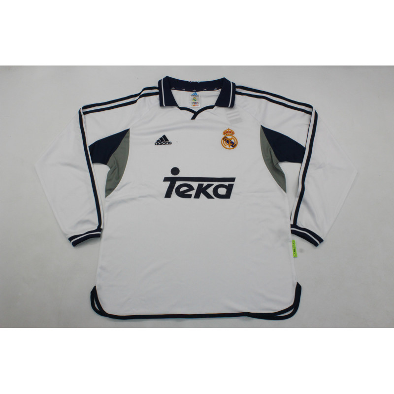 Real Madrid Retro Manga Larga Local 00-01