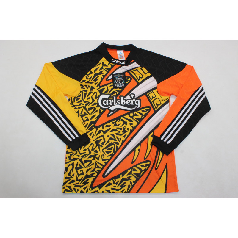 Liverpool Retro Manga Larga Portero Naranja 95-96