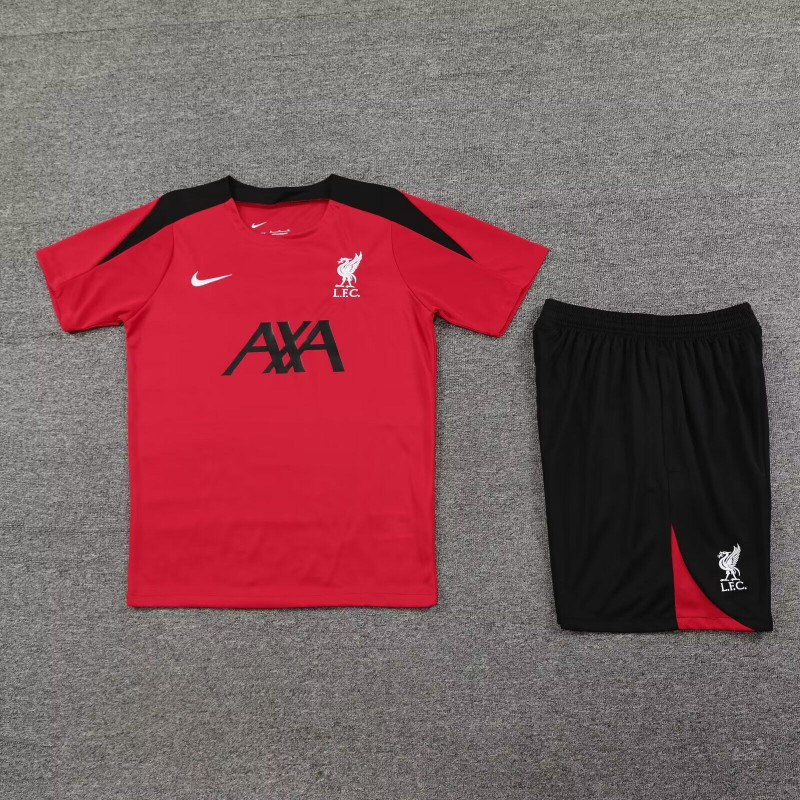 Kit Entrenamiento Liverpool Rojo Negro 24-25