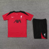 Kit Entrenamiento Liverpool Rojo Negro 24-25