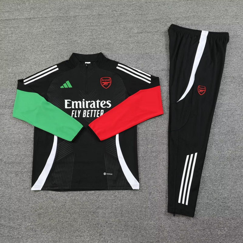 Arsenal Chandal Entrenamiento Rojo Negro Verde 24-25