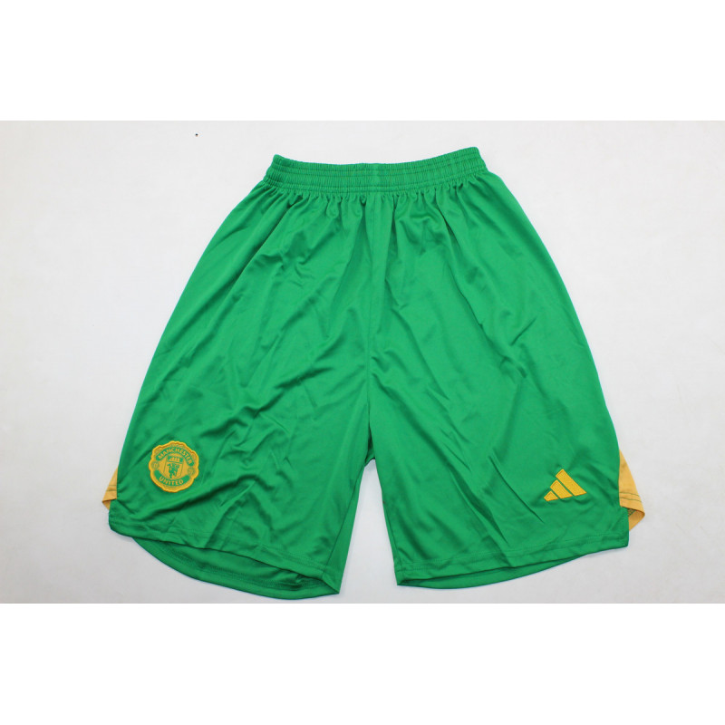 Manchester United Pantalon Corto Portero Verde 24-25