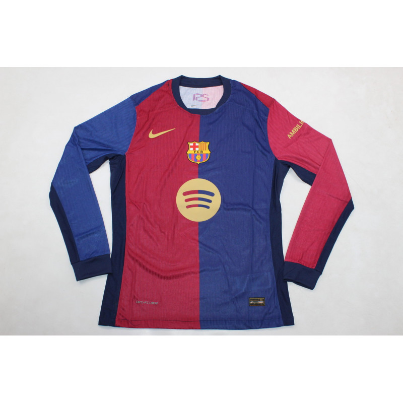 Barcelona Player Version Manga Larga Local Sponsor Grande 24-25