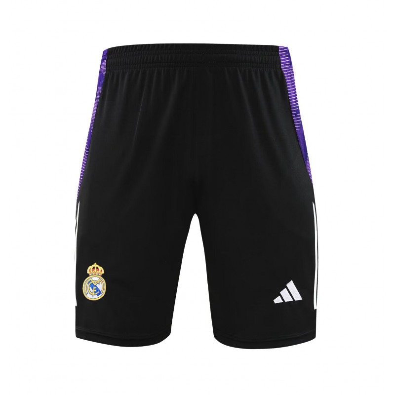 Real Madrid Pantalon Corto Entrenamiento Negro Morado 24-25