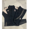 Chandal Niño Real Madrid Gris Negro 24-25