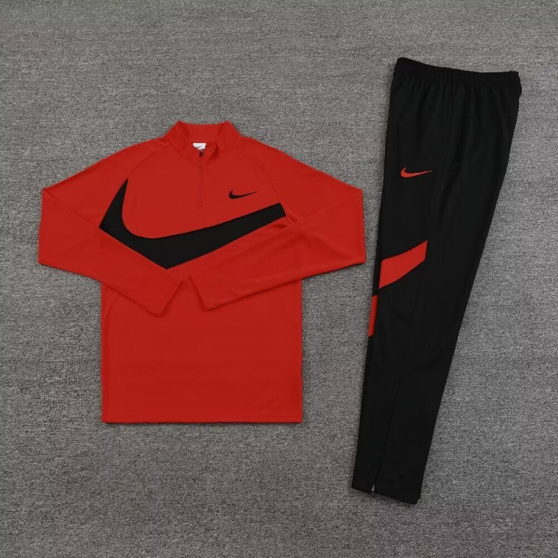 Chandal Entrenamiento Nike Rojo Negro Logo