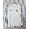 Leeds United Manga Larga Estilo Retro Blanca