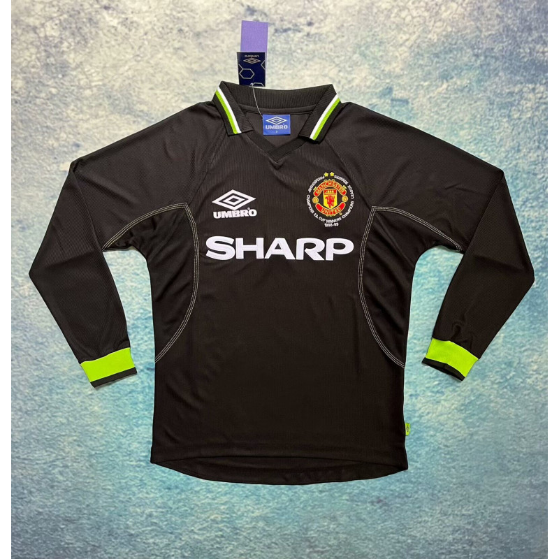 Manchester United Retro Manga Larga Visitante 98-99