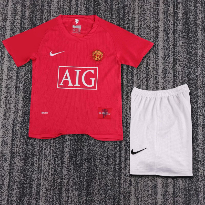 Manchester United Retro KIT NIÑO Local 07-08