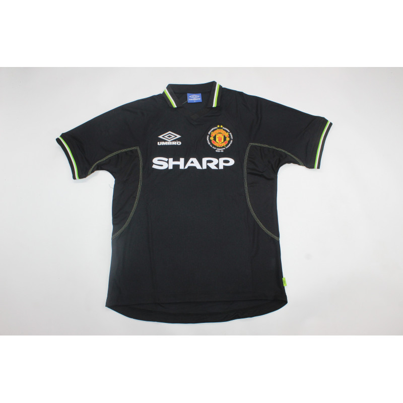 Manchester United Retro Triplete Negra 98-99