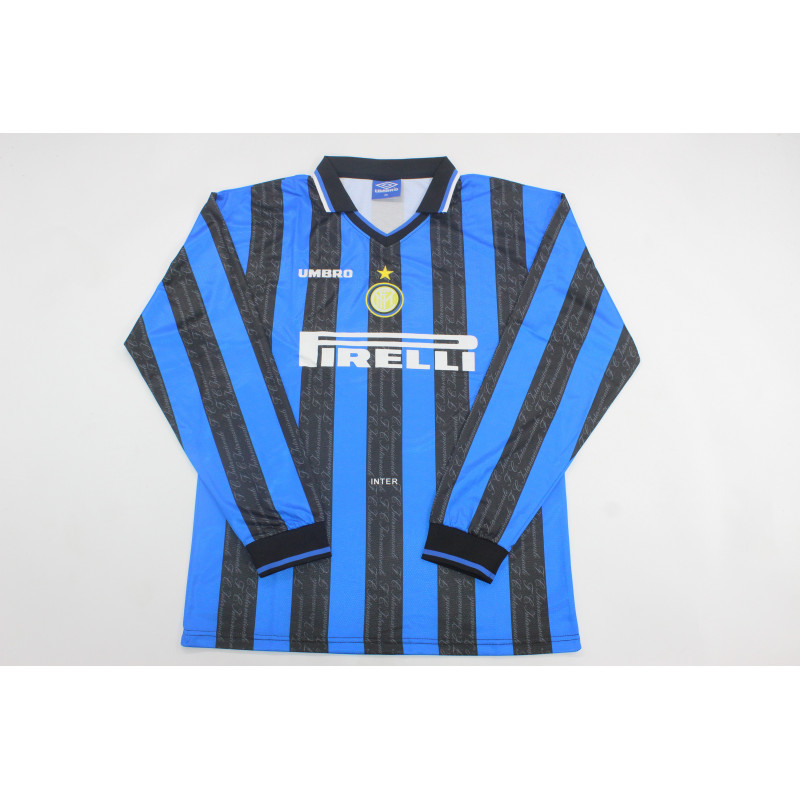 Inter de Milan Retro Manga Larga Local 97-98