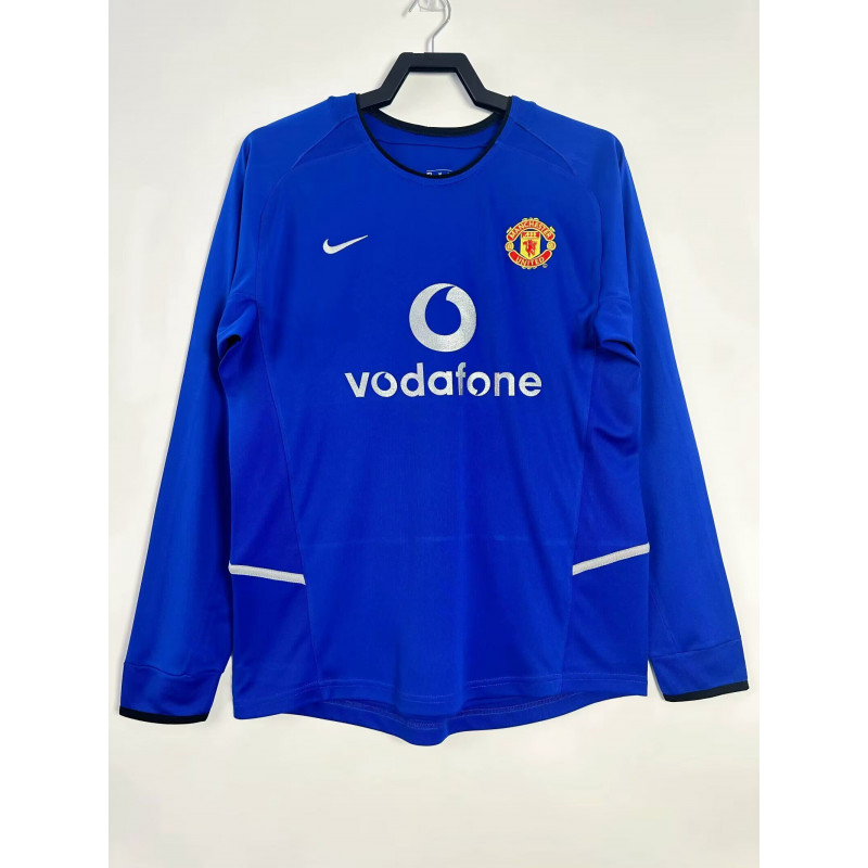 Manchester United Retro Manga Larga Tercera 02-03