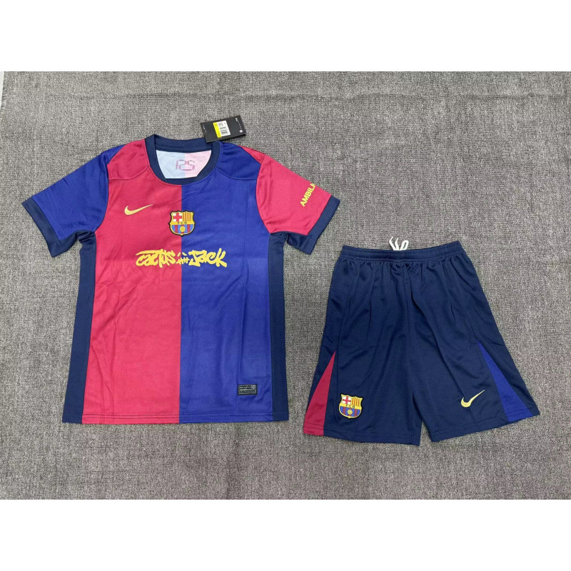 Barcelona KIT NIÑO Especial Travis Scott Local 24-25