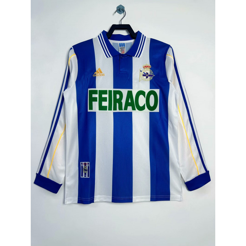 Deportivo de La Coruña Retro Manga Larga Local 99-00