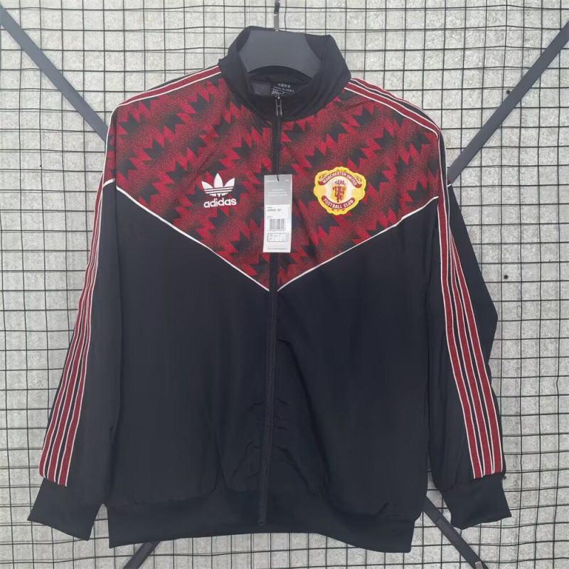 Manchester United Cortavientos Retro Rojo