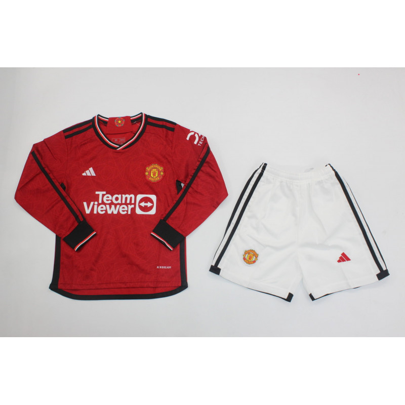 Manchester United KIT NIÑO Manga Larga Local 23-24