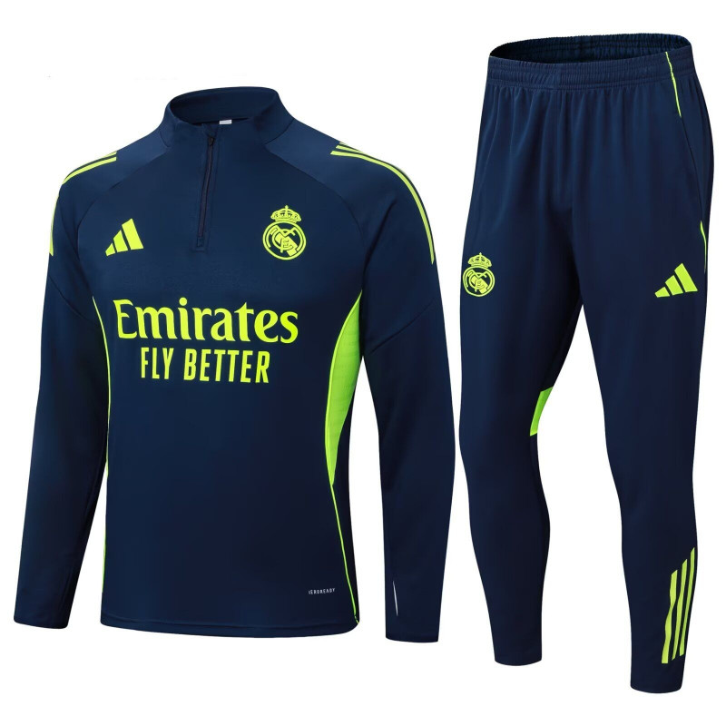 Chandal Entrenamiento Niño Real Madrid Azul Amarillo 25-26