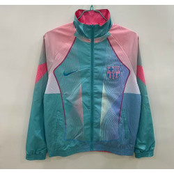 Barcelona Cortavientos Reversible Azul Rosa