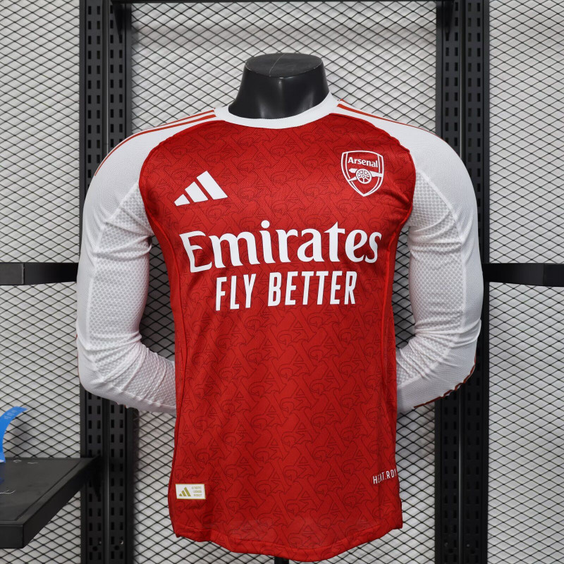 Arsenal Manga Larga Player Version Local 25-26