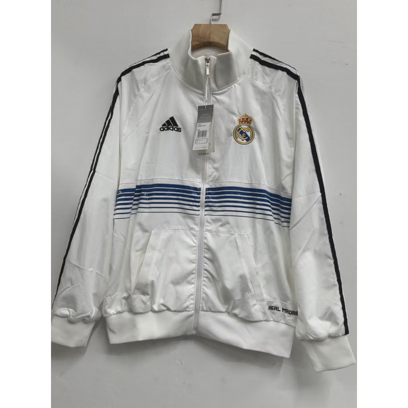 Real Madrid Cortavientos Retro Blanco