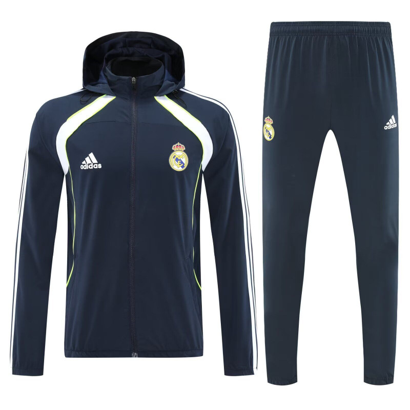 Real Madrid Chandal Cortavientos Azul Oscuro