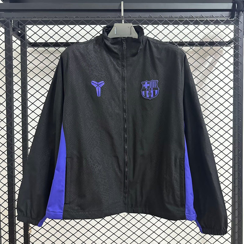Barcelona Cortavientos Negro Morado