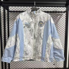 Manchester City Cortavientos Reversible Azul Blanco
