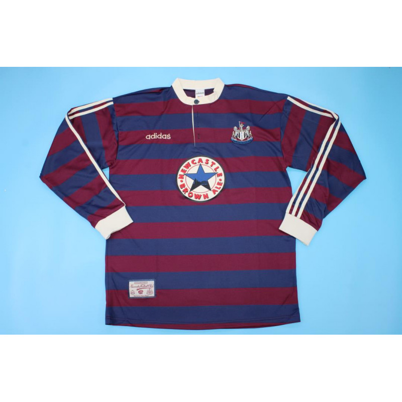 Newcastle Retro Manga Larga Visitante 95-96